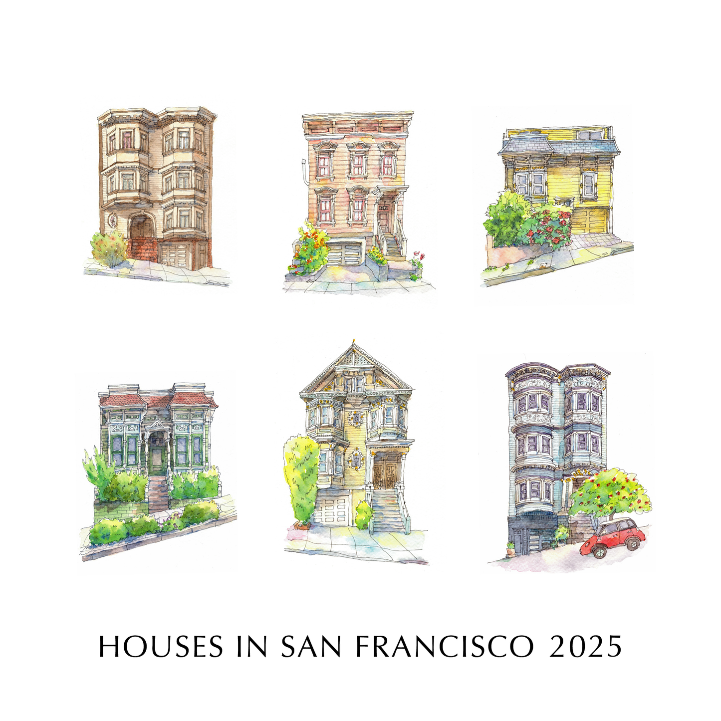 Calendar 2025_ Houses in San Francisco